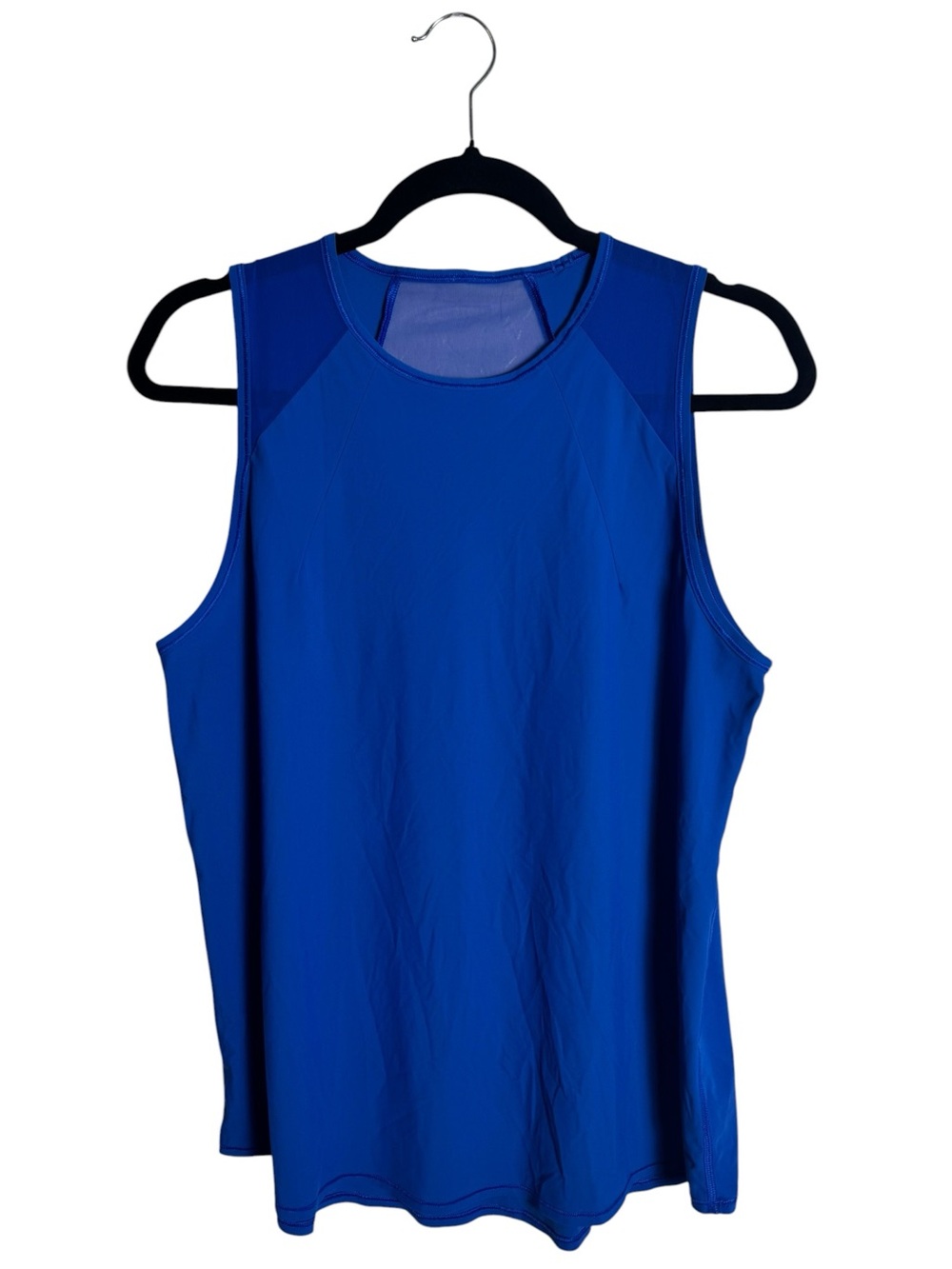 Lululemon Sculpt Tank Top Royal Blue Mesh Ventilation Athletic Workout Camo